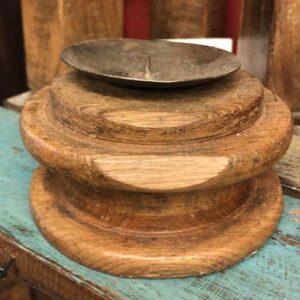 KH19 083 indian candle holder charpoy wooden 5