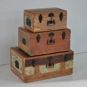 reclaimed recycled wood trunks M-4441