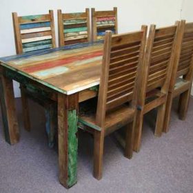 k45-rd180+dsc02474(6)-3 indian furniture dining set reclaimed wood green