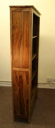 k52-R3979 indian furniture bookcase sheesham side finish