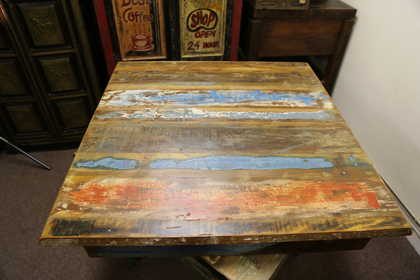 k52-rd-80 indian furniture dining table painted reclaimed upcycled