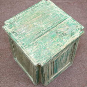 k55-725 Indian furniture side table reclaimed large jade