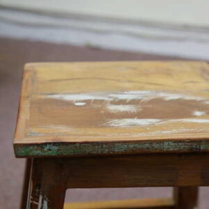 k55-757 indian furniture stool reclaimed finish
