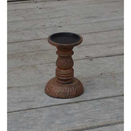 kh10-M-9104 indian furniture wood candlestick holder