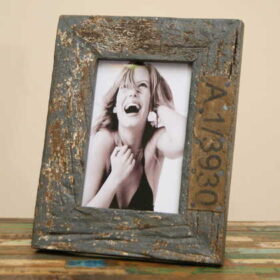 kh5-m2650 indian accessory gift photo frame medium 7x4.75 rustic