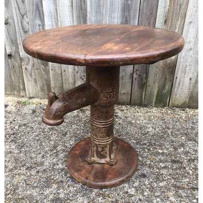 indian furniture pump table part original quirky salvaged
