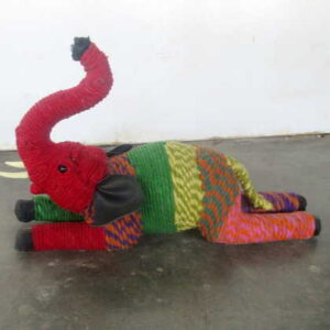 k61-80458 indian furniture elephant fabric cloth work it
