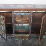 k61-j57-3016 indian furniture rustic sideboard 2 door open
