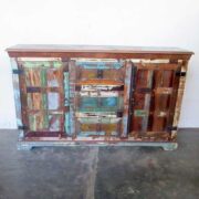 k61-j57-3016 indian furniture rustic sideboard 2 door chunky
