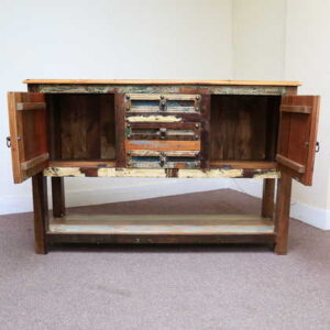 k61-j57-3018 indian furniture console table rustic cupboards open