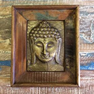 k13-RSO-51 indian picture wooden reclaimed buddha metal