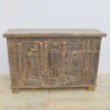 k13 RSO 72 indian furniture sideboard unusual locks metal wooden front