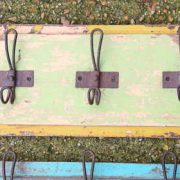 kh13-rso-43 indian hooks triple various wooden colour worn