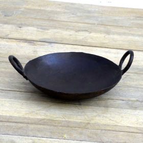 kh14-rs18-052 indian furniture small kadai cooking pot ring handles