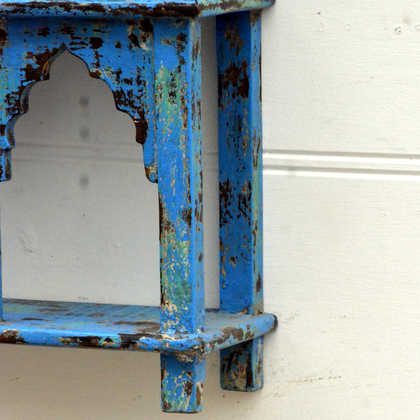 kh15-rs18-087 indian furniture classic jodhpur arched shelving unit paint detail