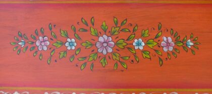 k76 116 indian furniture hand painted floral sideboard close top