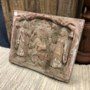 KH16 93 indian accessory gift hand carved old stone with ganesh right