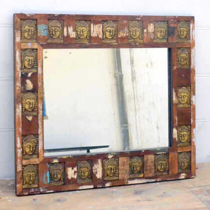kh17 RS2019 98 indian furniture mirror buddha surround reclaimed factory left