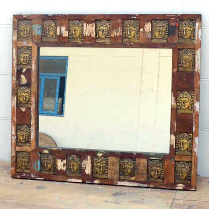 kh17 RS2019 98 indian furniture mirror buddha surround reclaimed factory right