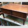 kh17-RS2019-26-c indian furniture old teak table low lid front