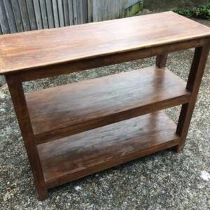 kh17-RS2019-42-a indian furniture old teak console table shelving left