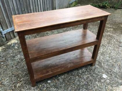 kh17-RS2019-42-a indian furniture old teak console table shelving left