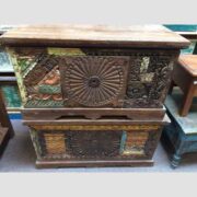 kh17-RS2019-48-indian-furniture-trunk-carved-piece-front-unique-storage a and b