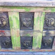 kh17-rs-2019-092 indian furniture storage trunk buddha end