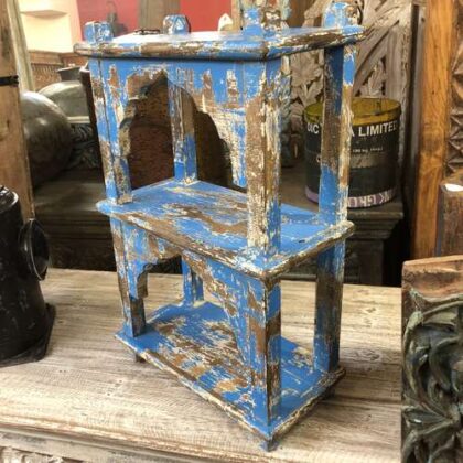 kh23 087 indian furniture mihrab style 2 hole shelf unit right