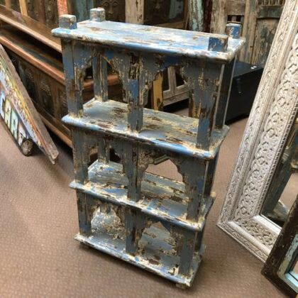kh23 089 indian furniture mihrab style 6 hole shelf unit right
