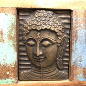 kh17 RS2019 98 indian furniture mirror buddha surround reclaimed close face