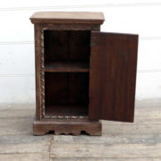 kh18 078 indian furniture cabinet bedside reclaimed carved open