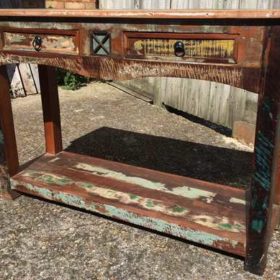 k65 60399 indian furniture console drawers shelf long front sunny