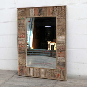 kh18 51 indian furniture mirror reclaimed natural angled