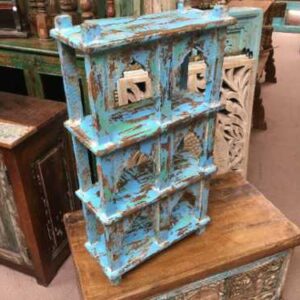 kh19 RS2020 003 indian furniture 6 shelving wall blue mihrab shop