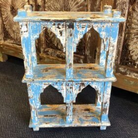 kh23 088 indian furniture mihrab style 4 hole shelf unit 5