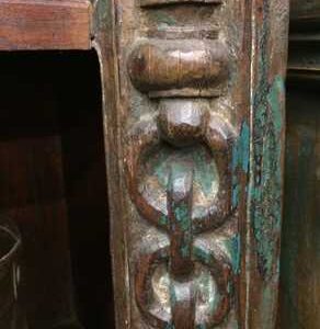 kh18 067 indian furniture bookcase carved vintage reclaimed link close