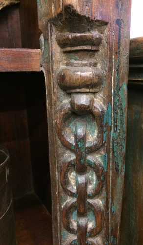 kh18 067 indian furniture bookcase carved vintage reclaimed link close