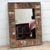 kh19 RS2020 058 indian furniture reclaimed carved mirror large