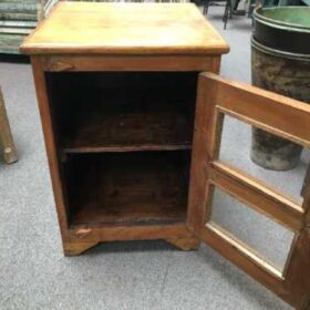 kh19 RS2020 066 indian furniture smart teak small cabinet open