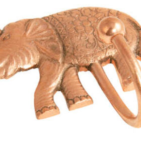 HK43 namaste indian accessory gift hook elephant copper