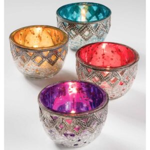 TL227 namaste indian accessory gift tlight colourful candle
