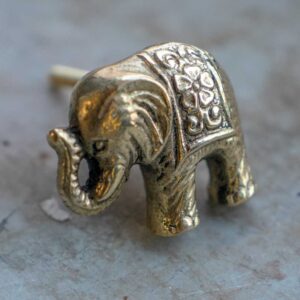 DK110 namaste accessory gifts knob elephant brass colour