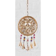 MD220 namaste indian accessory gifts metal hanging birds bells beads