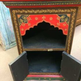 k72 9357 Painted Mihrab Cabinet Open