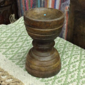 kh16 RS18 109 indian wooden candle holder original b