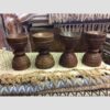 kh16 RS18 109 indian wooden candle holder original main