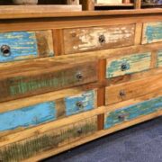 kh16 RS18 60 indian furniture sideboard drawers storage reclaimed left close