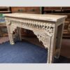 k74 20 indian furniture nodule carved console table white main