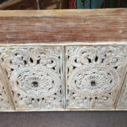 k74 72 indian furniture carved white sideboard large intricate top